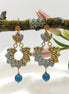 Boucles d’Oreilles Rosa Apatite en doré