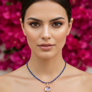 bijou femme en pierre lapis lazuli