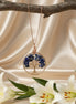 collier doré lapis lazuli 