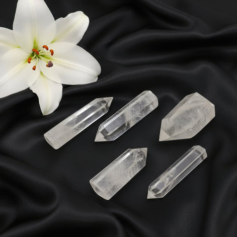 Pointe de cristal de roche extra