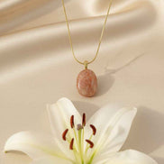 Collier et Pierre de soleil roulée qualité AA au choix