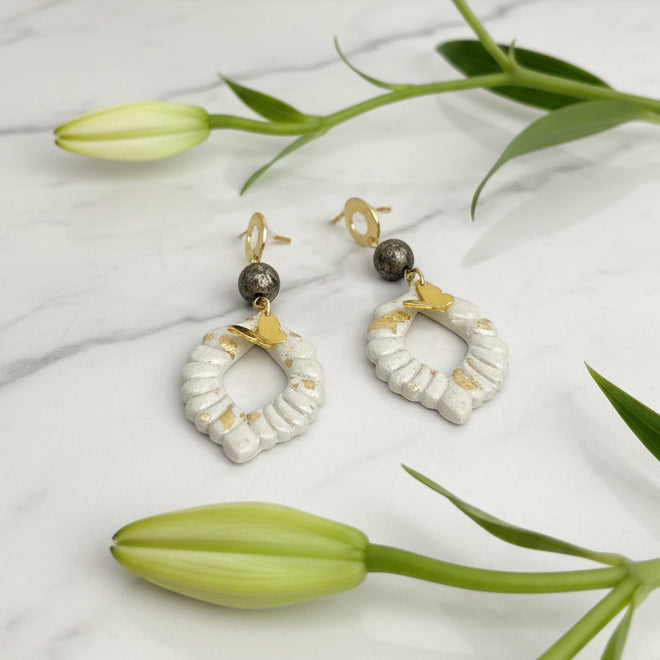 bijoux en pierre de pyrite 