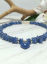 Collier tour de cou en perle de cyanite avec coeur