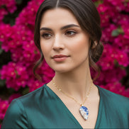 collier femme pierre sodalite