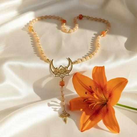 chapelet en pierre de lune