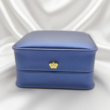 Écrin luxe bleu pour bijoux