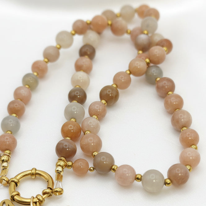 pierre de lune multicolore