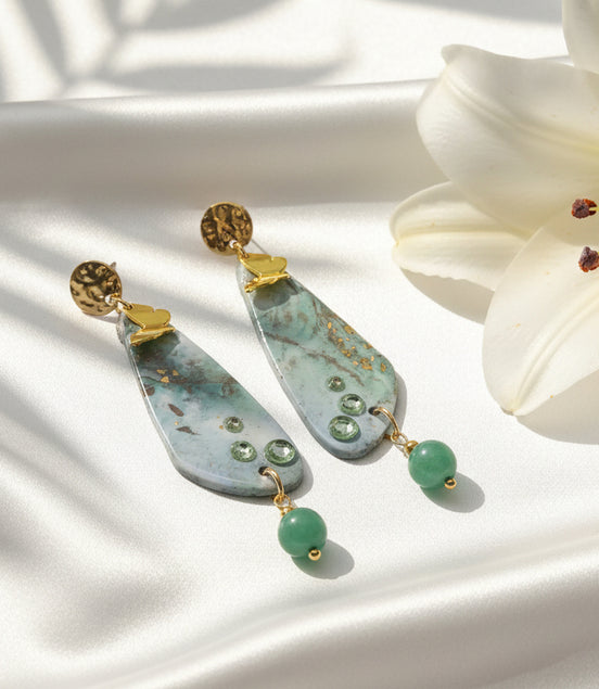 Boucles d’oreilles Fluorite 