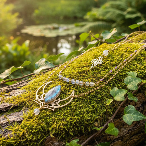 collier féérique mystique artisanal