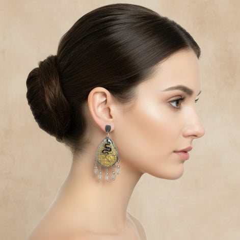 Boucles d'oreilles en labradorite 70300