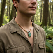 collier homme labradorite en liège