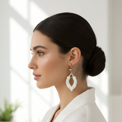 bijoux blanc doré créateur