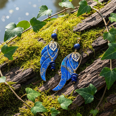 boucles d oreille originales bleu