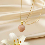 Collier et Pierre de soleil roulée qualité AA au choix