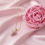 Pendentif ou pierre libre en Agate du Botswana rose extra 2 cm