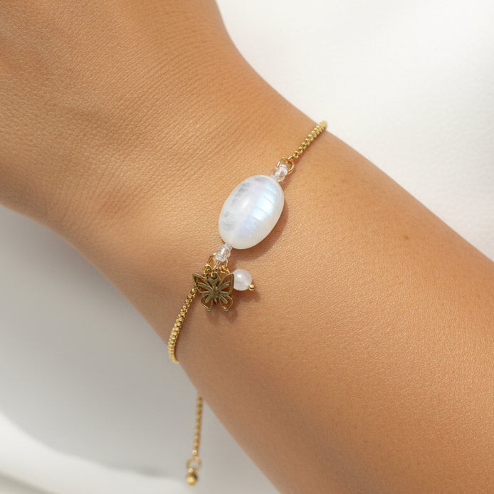 bracelet femme en pierre de lune