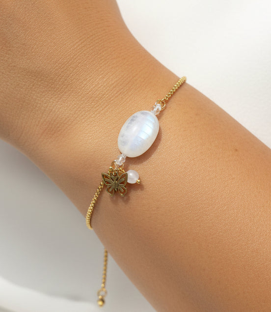 bracelet femme en pierre de lune