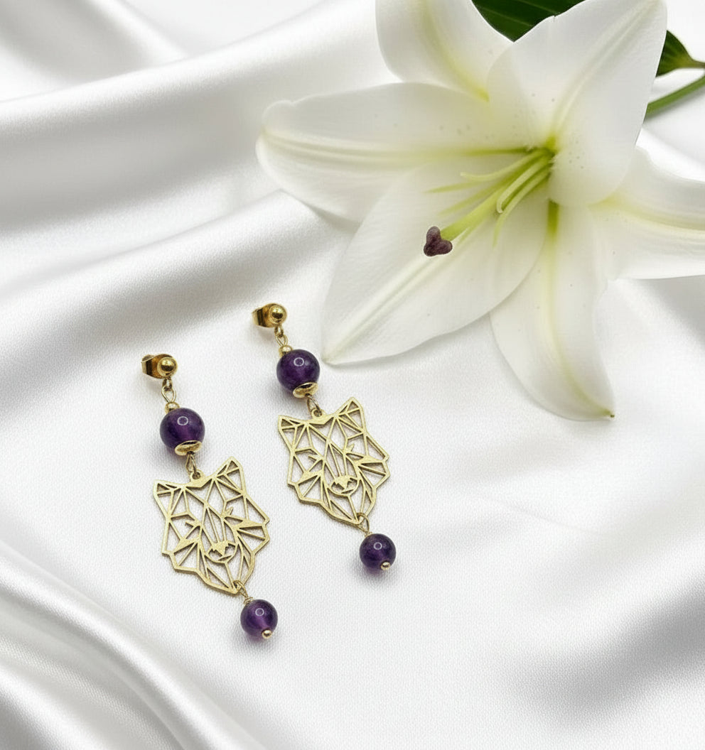 Boucles d'oreilles doré 