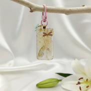 Porte clé féerique en quartz rose