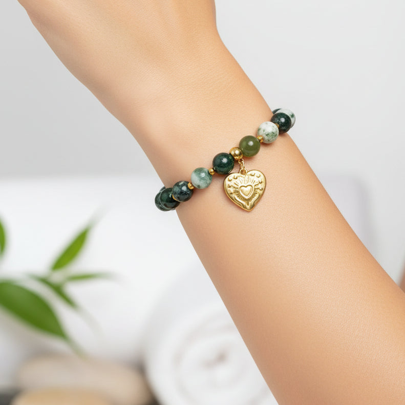 bracelet en agate mousse