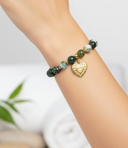 bracelet en agate mousse