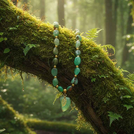 Collier de perles en Chrysoprase