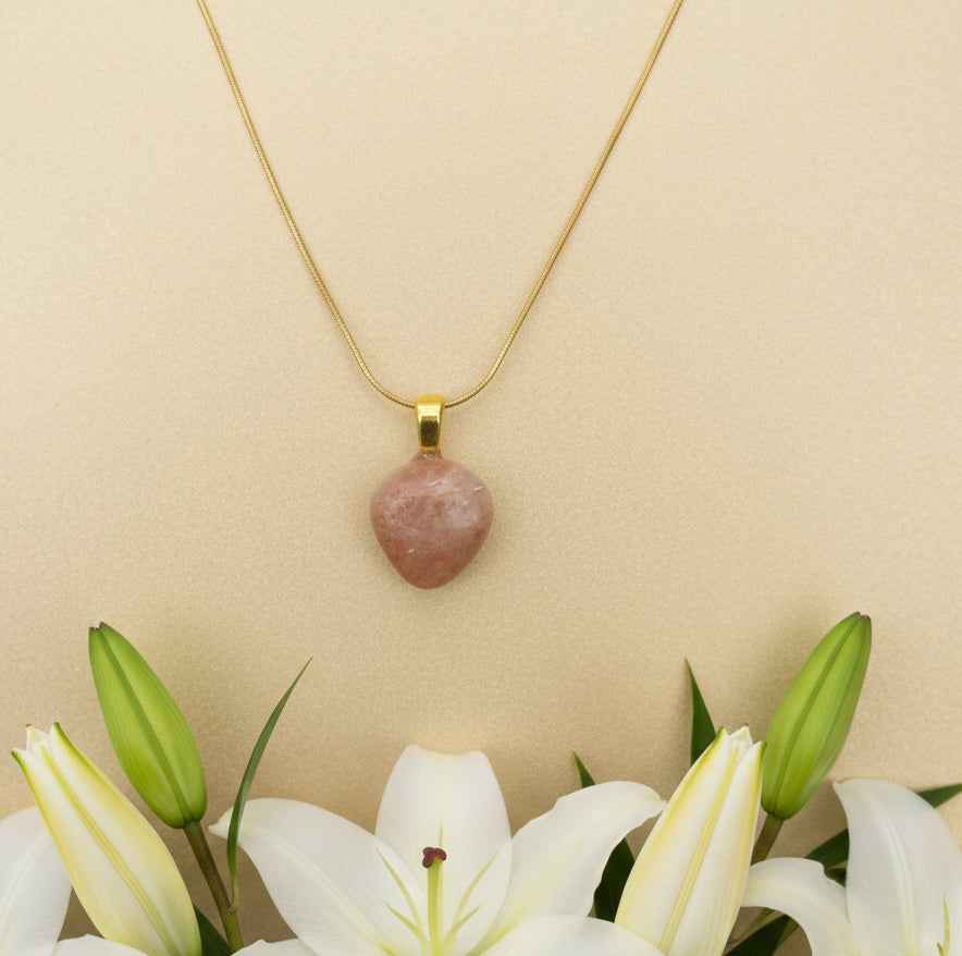 Collier et Pierre de soleil roulée qualité AA au choix