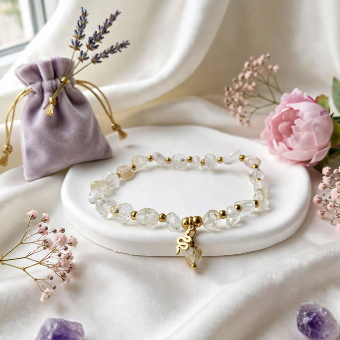 bracelet en topaze naturelle