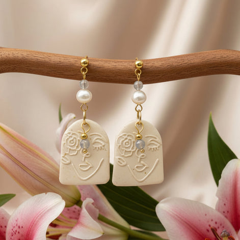 boucles d'oreilles perles deau douce