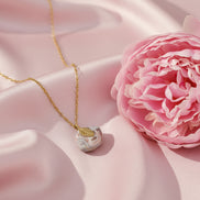 Pendentif ou pierre libre en Agate du Botswana rose extra 2 cm