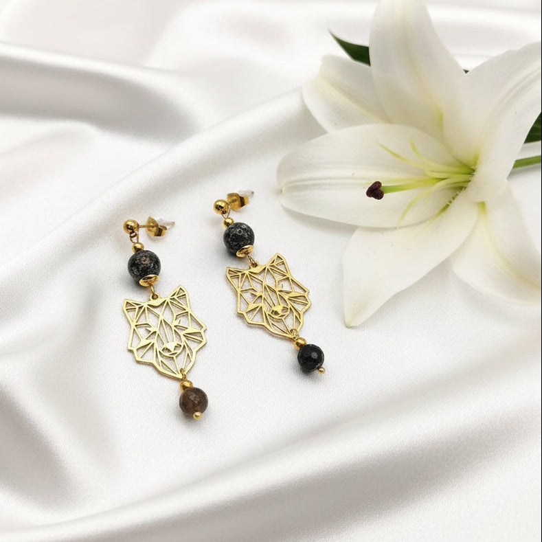 Boucles d'oreilles doré 