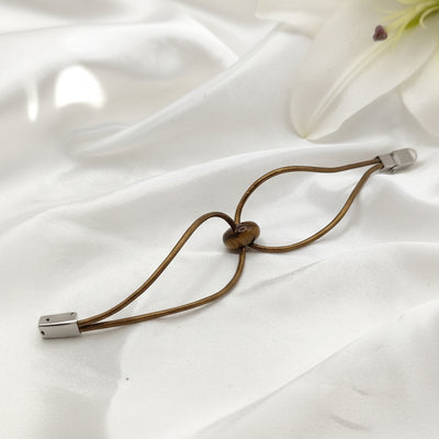 bracelet cuir et pierre