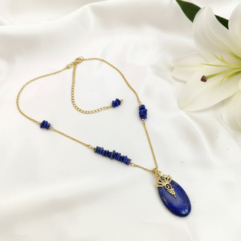 collier lapis lazuli