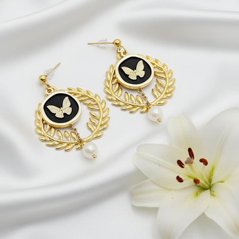 boucles d oreilles originales dorées