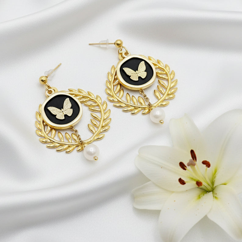 boucles d oreilles originales dorées