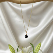 Collier obsidienne 