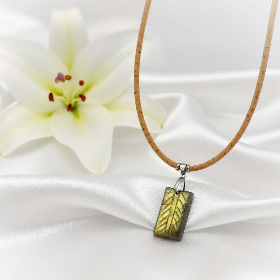 collier homme labradorite liège