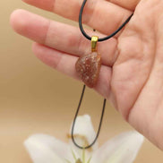 Collier et Pierre de soleil roulée qualité AA au choix