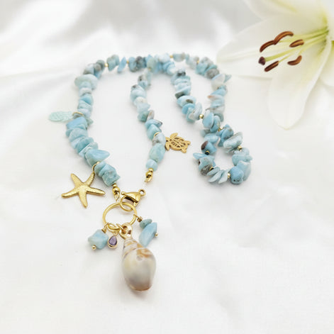 bijoux en larimar artisanal