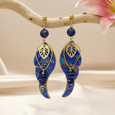 boucles d'oreilles en pierres naturelles