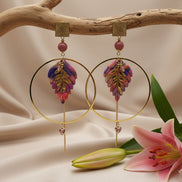 boucles d oreilles créeoles 60mm fait main