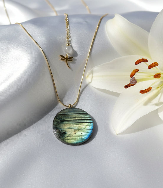 collier labradorite ronde 70 vesoul