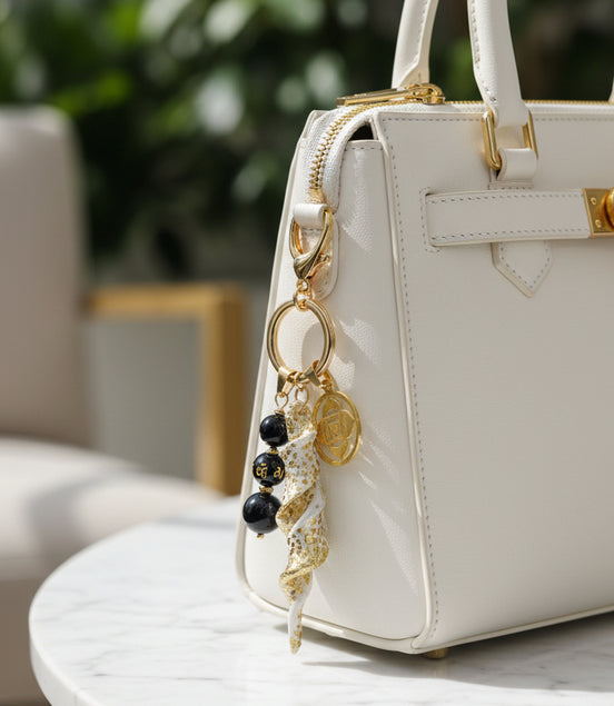 Bijou de sac protection obsidienne et tourmaline noire
