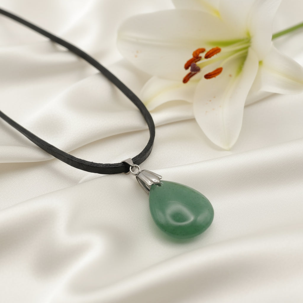 collier ado en pierre aventurine