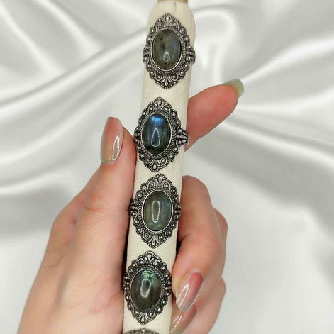 Bague en argent s925 et labradorite