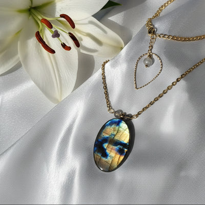 labradorite extra collier 70