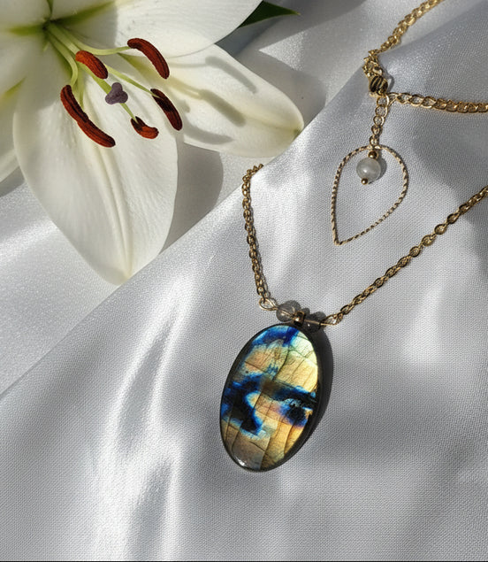 labradorite extra collier 70