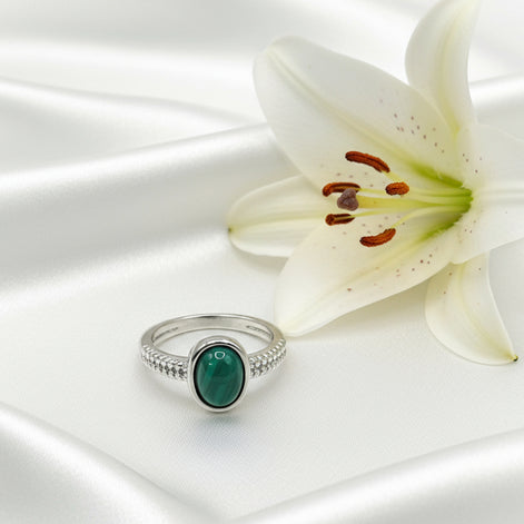 bague malachite