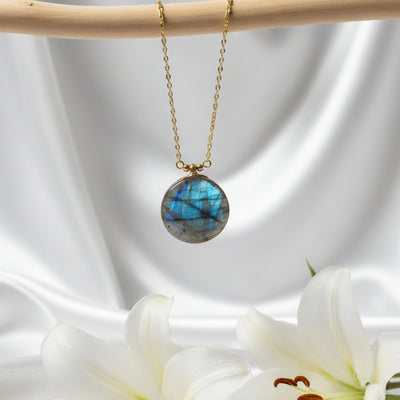 collier pierre naturelle labradorite
