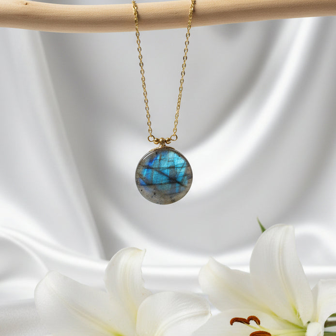collier pierre naturelle labradorite